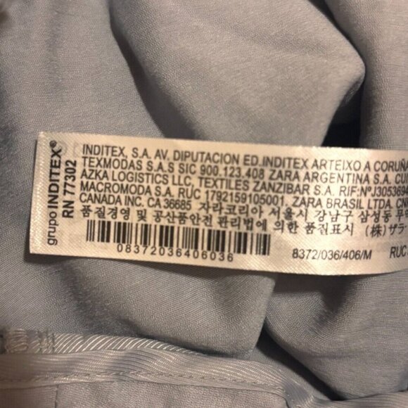 Zara Women’s Gray Cropped Pants Wide Leg w/ Pockets SUPER SOFT - Size M - Picture 4 of 5